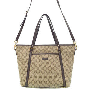 Gucci Beige Ebony GG Supreme Canvas Joy Tote Bag Brown